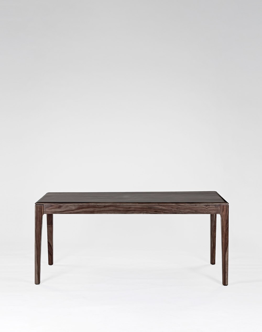 Solid Wood Dining Table In Walnut Finish