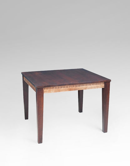 Solid Wood Dining Table In Teak Finish