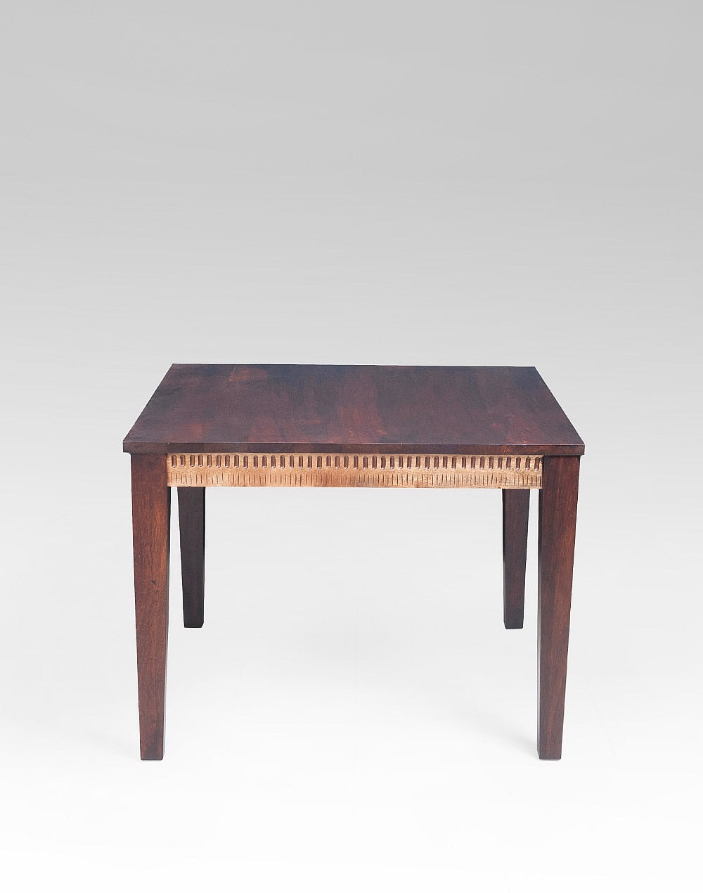Solid Wood Dining Table In Teak Finish