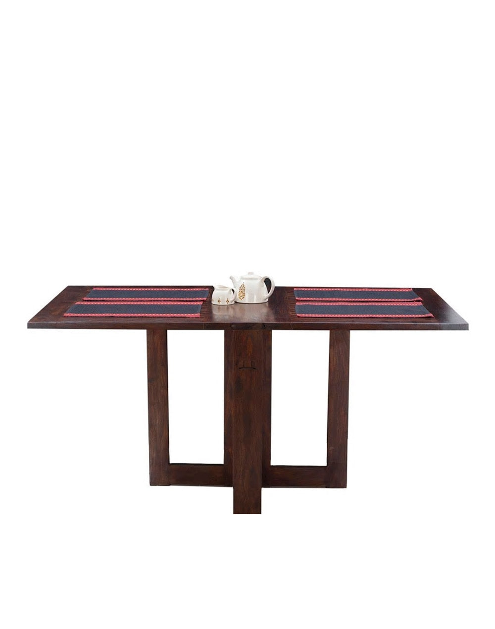 Solid Wood Dining Table In Teak Finish