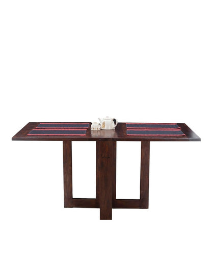 Solid Wood Dining Table In Teak Finish