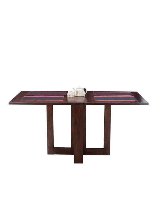 Solid Wood Dining Table In Teak Finish