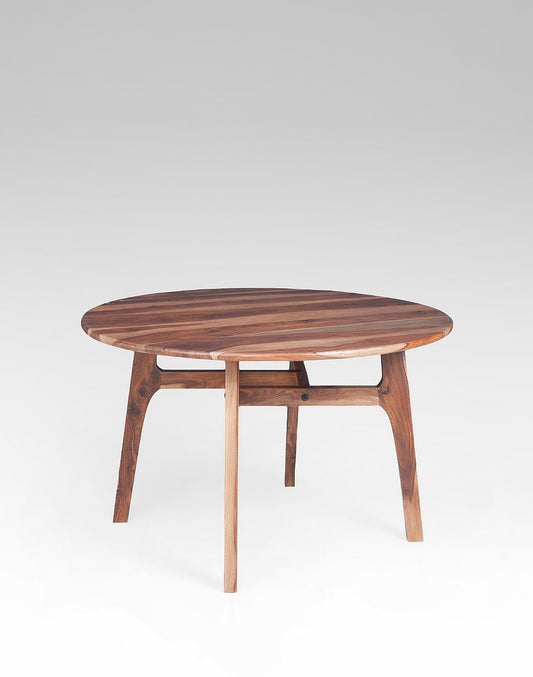 Solid Wood Dining Table In Natural Finish
