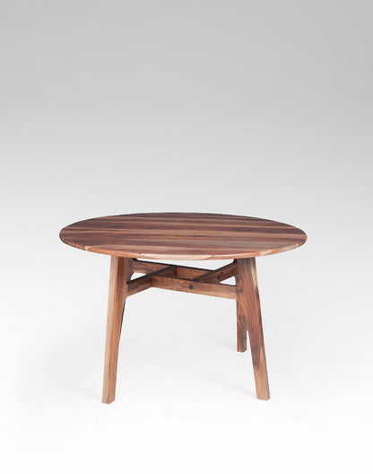 Solid Wood Dining Table In Natural Finish