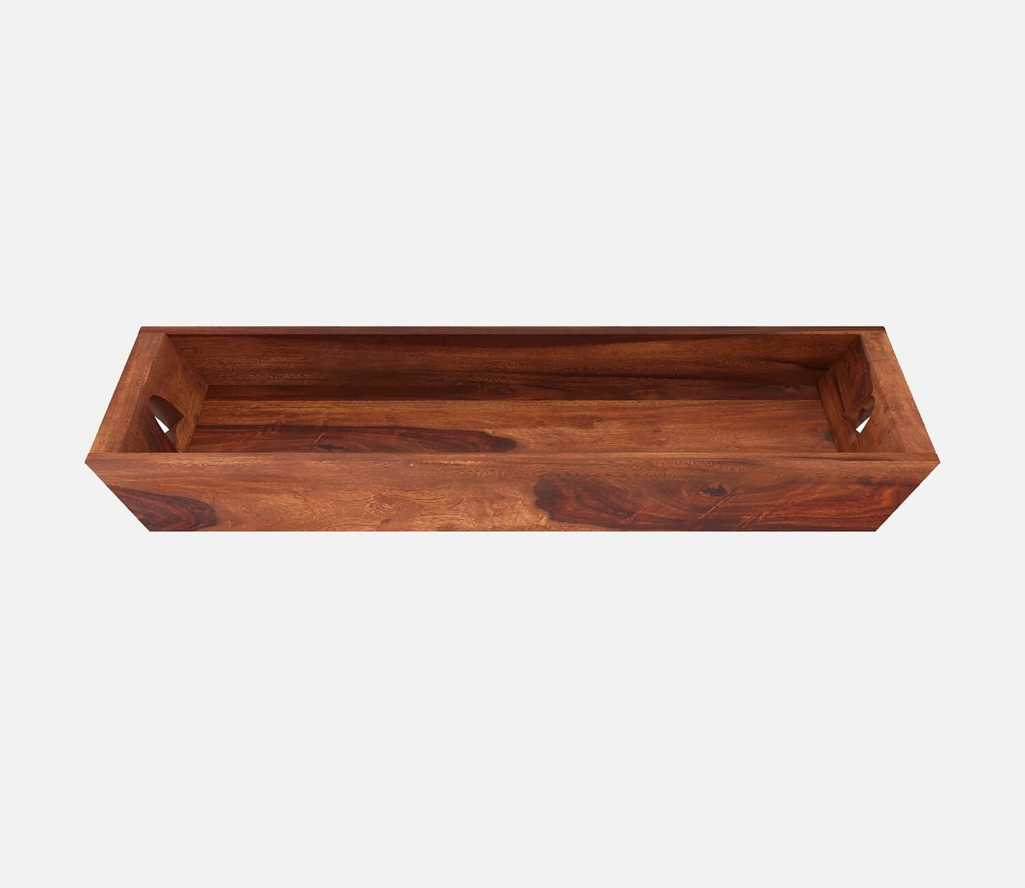 Solid Wood Bar Cabinet In Honey Finish