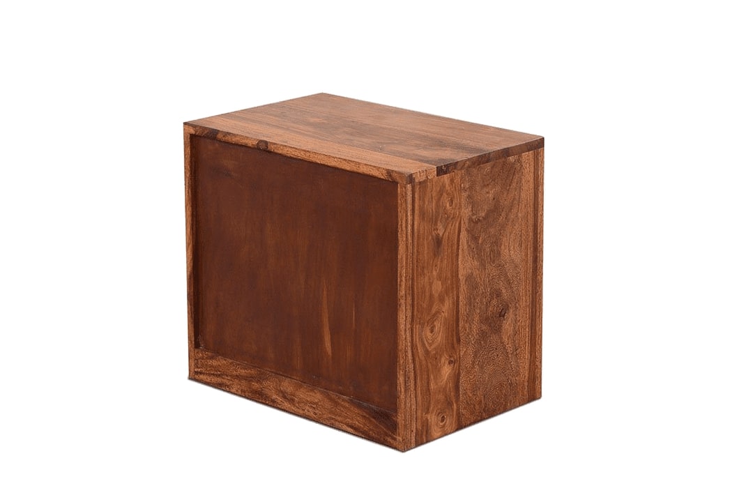 Solid Wood Bedside Tables In Honey Finish