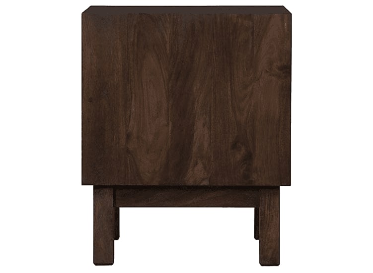 Solid Wood Bedside Tables In Walnut Finish