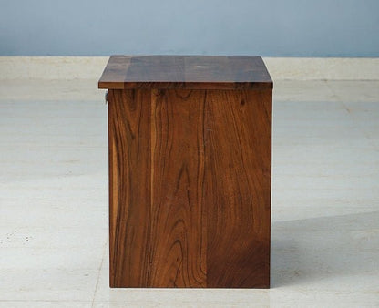 Solid Wood Bedside Tables In Teak Finish