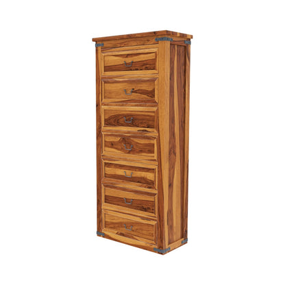 Solid Wood Chest Of Drawers In Natural Finish