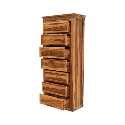 Solid Wood Chest Of Drawers In Natural Finish