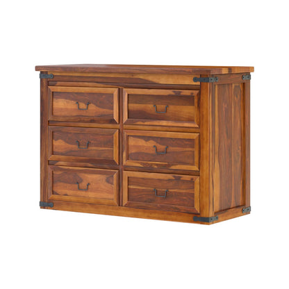 Solid Wood Chest Of Drawers In Natural Finish
