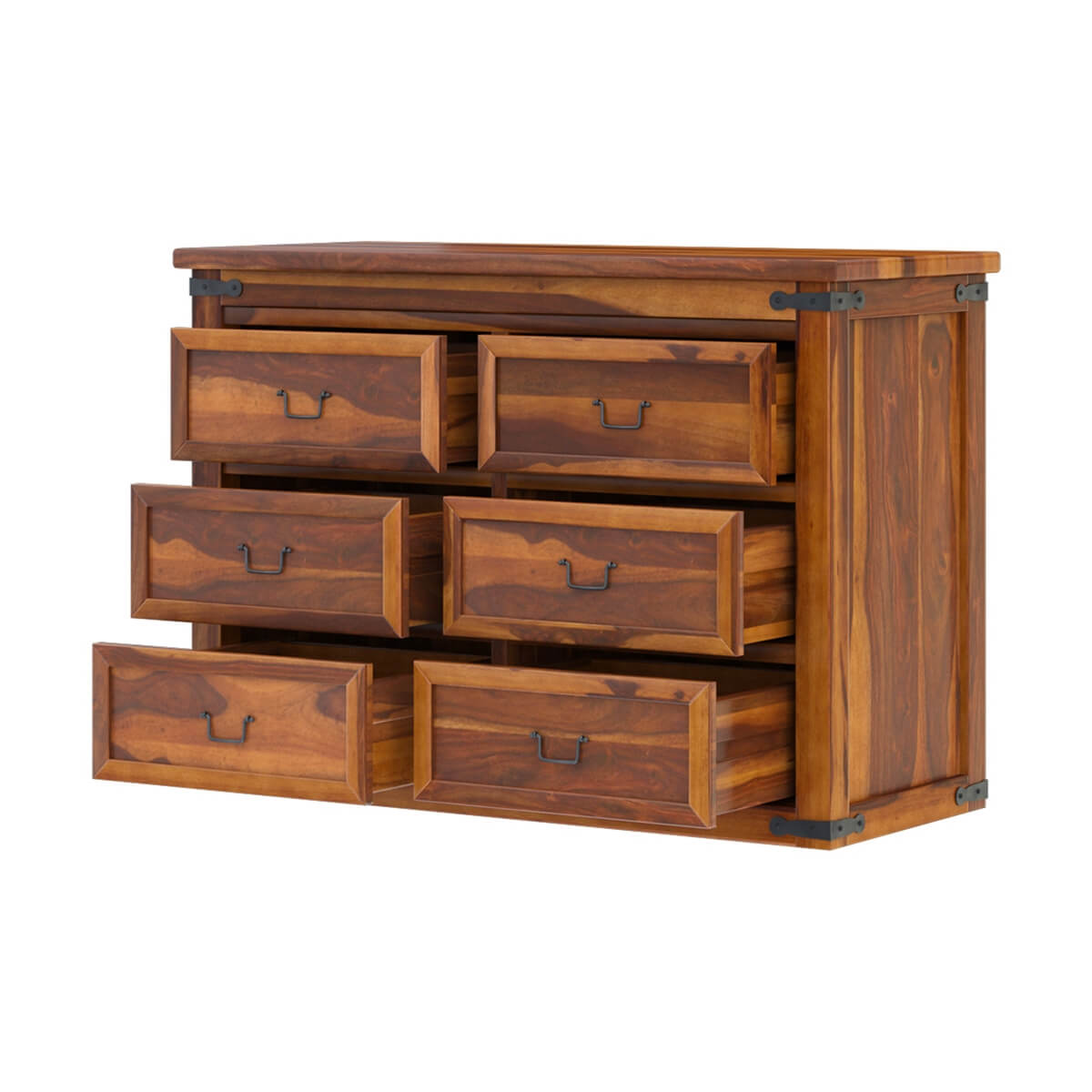 Solid Wood Chest Of Drawers In Natural Finish