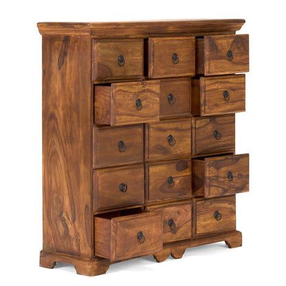 Solid Wood Chest Of Drawers In Natural Finish