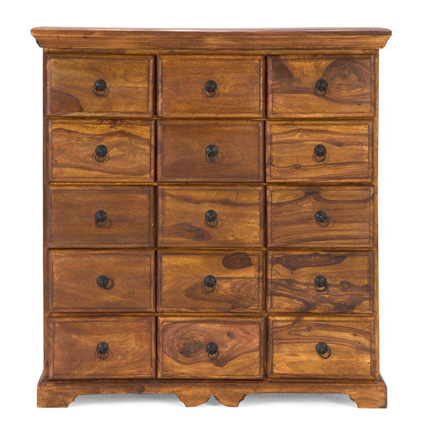 Solid Wood Chest Of Drawers In Natural Finish