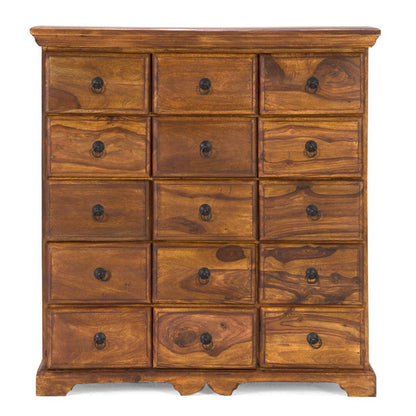 Solid Wood Chest Of Drawers In Natural Finish