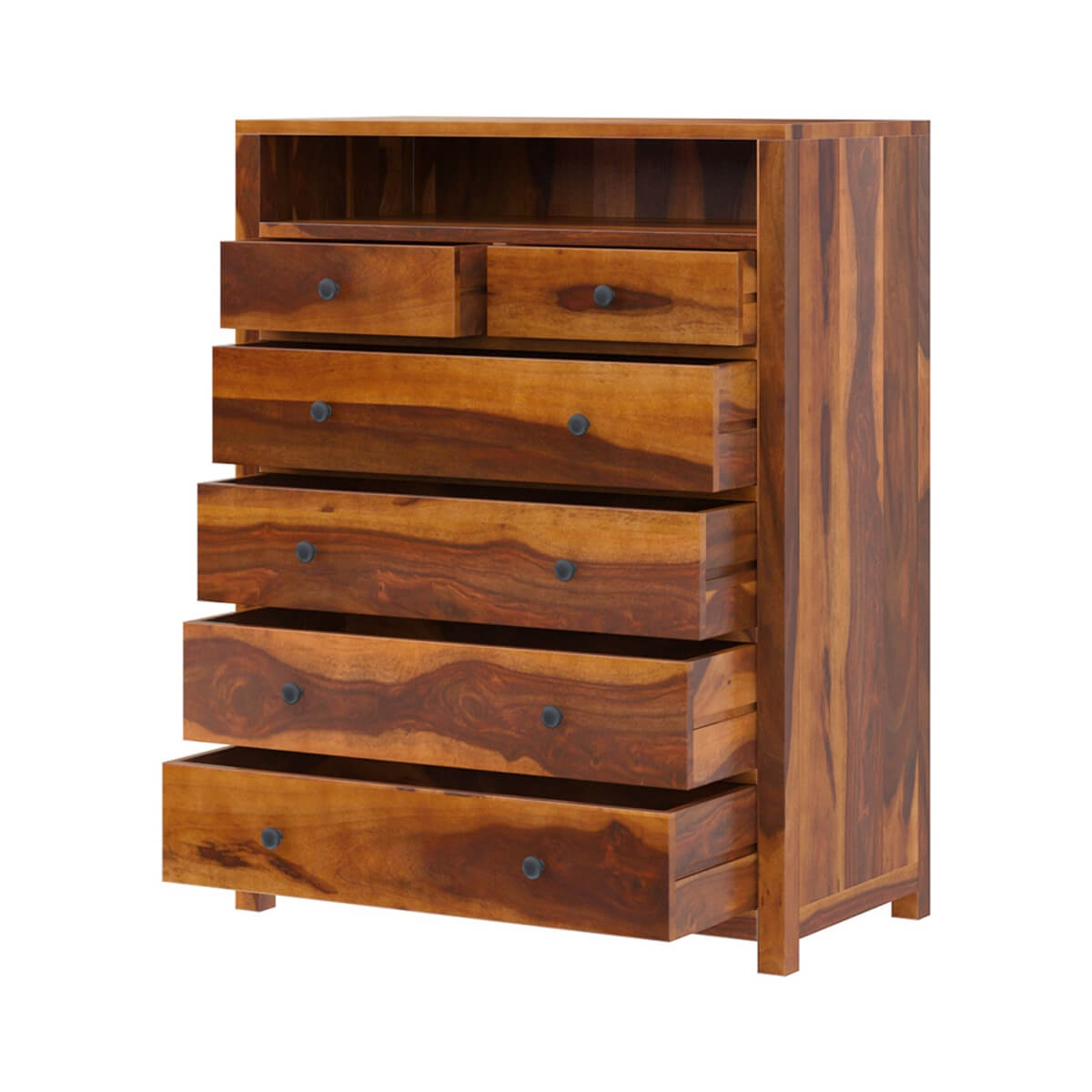 Solid Wood Chest Of Drawers In Natural Finish