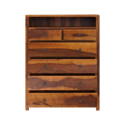 Solid Wood Chest Of Drawers In Natural Finish