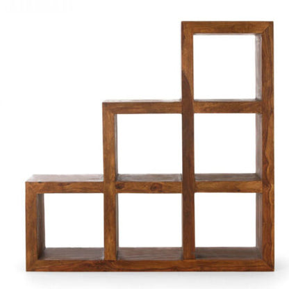 Solid Wood Book Case In Natural Finish