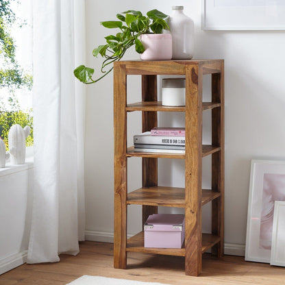 Solid Wood Book Case In Natural Finish