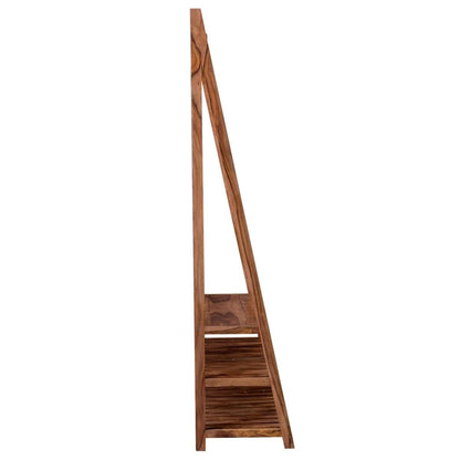 Solid Wood Shoe Rack In Natural Finish