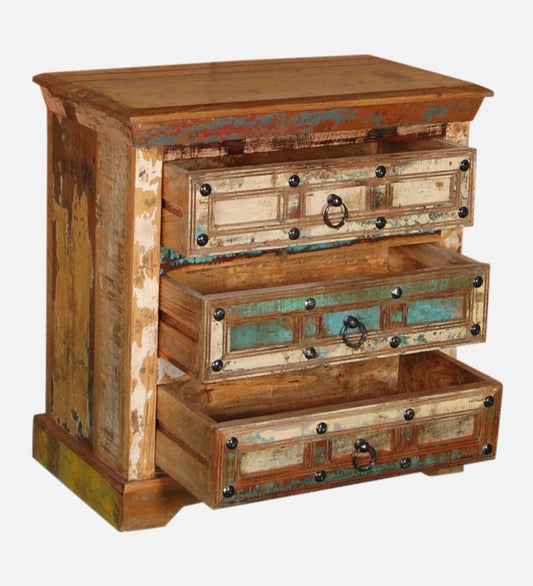 Reclaimed Wood Chest Of Drawers In Distress Finish