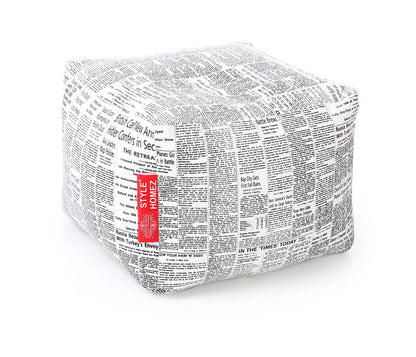Square - Ottoman Printed Bean Bag With Fillers - Large