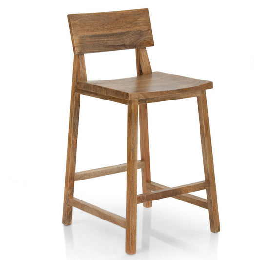 Emma Solid Wood Bar Beige - Natural