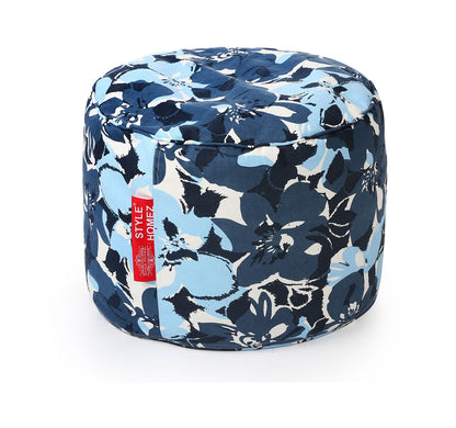 Round - Ottoman Printed Bean Bag With Fillers - Large