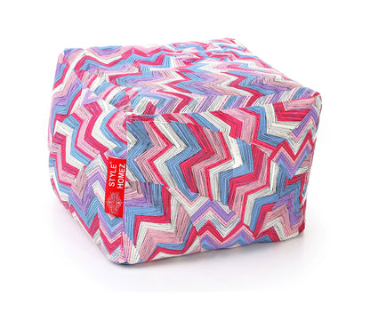 Square - Ottoman Printed Bean Bag With Fillers - Large
