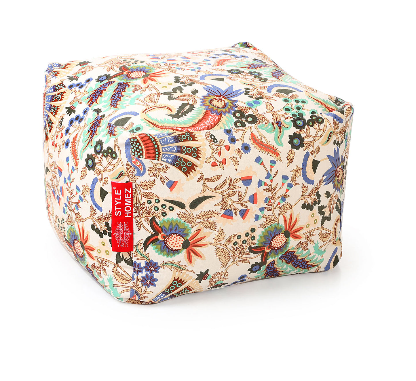 Square - Ottoman Printed Bean Bag With Fillers - Large