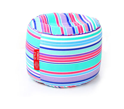 Round - Ottoman Printed Bean Bag With Fillers - Large