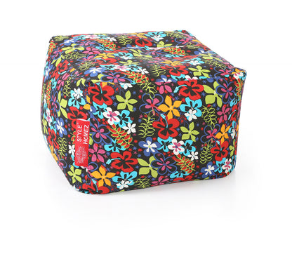 Square - Ottoman Printed Bean Bag With Fillers - Large