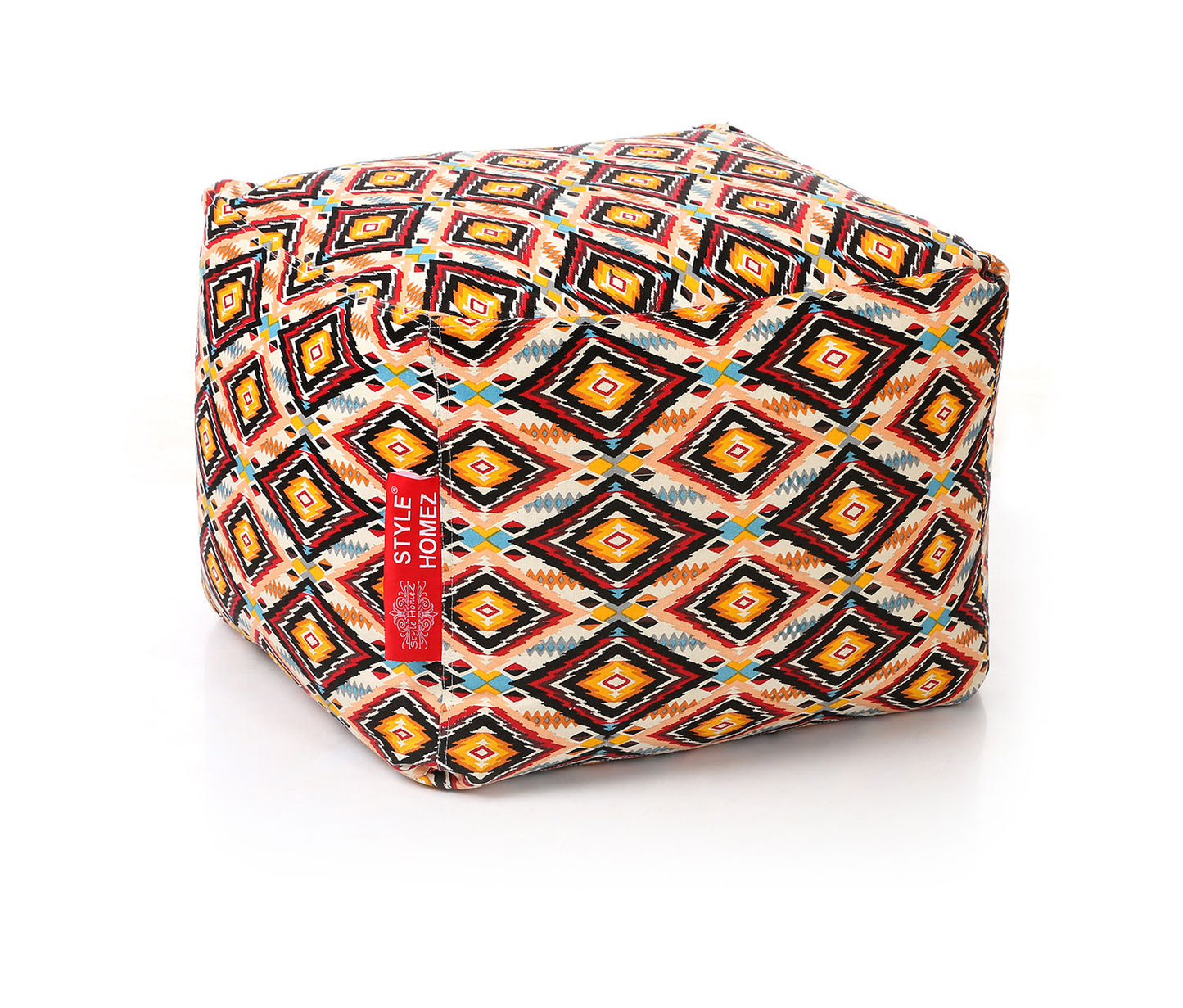 Square - Ottoman Printed Bean Bag With Fillers - Large