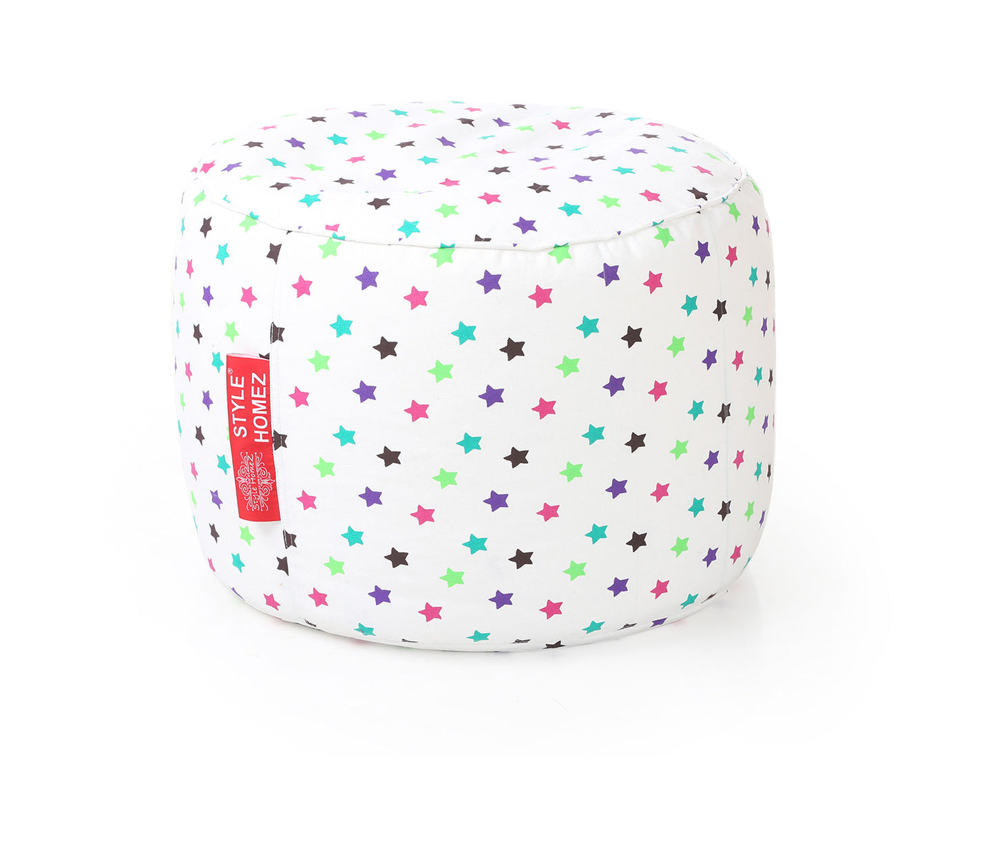 Round - Ottoman Printed Bean Bag With Fillers - Large