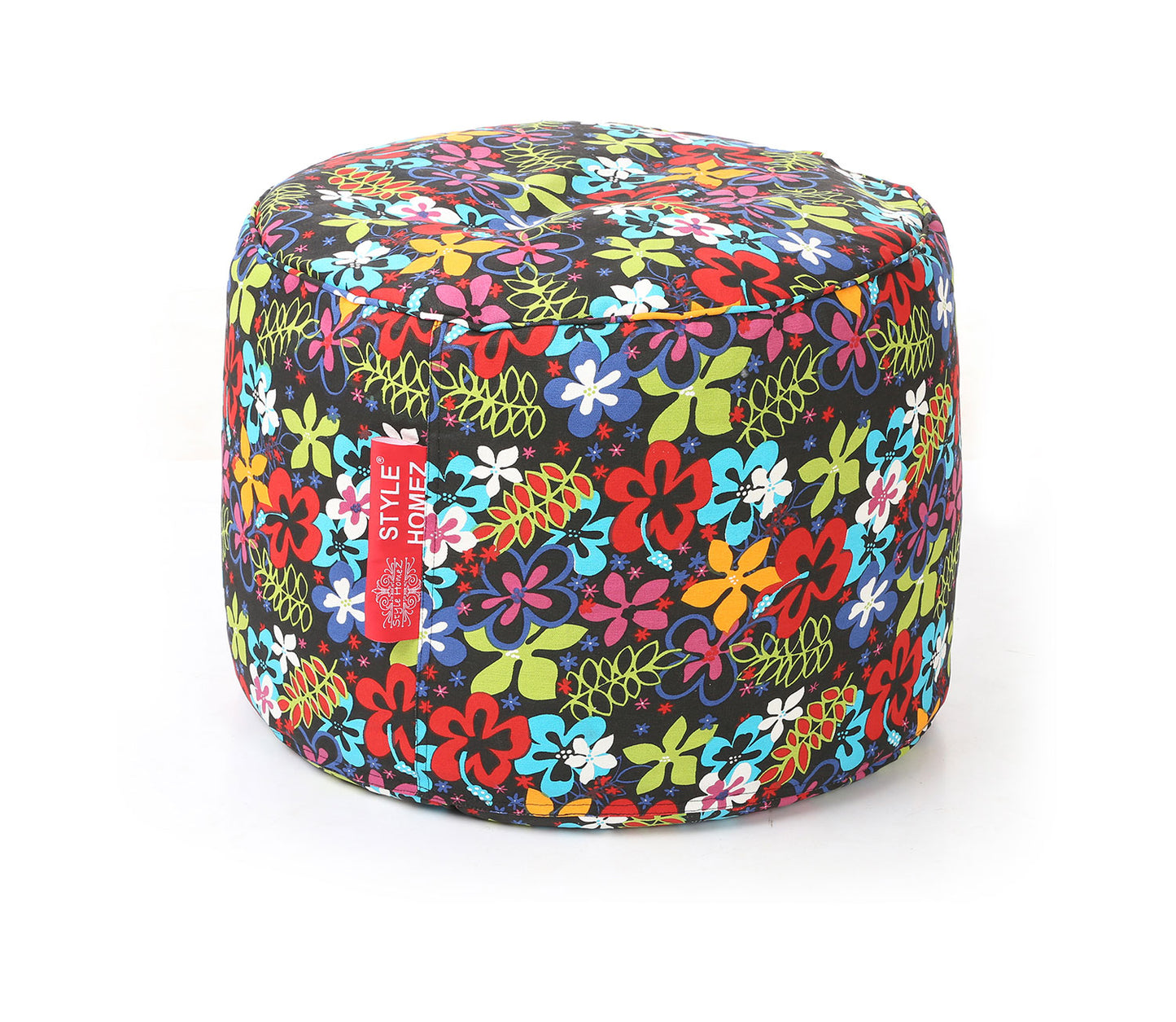 Round - Ottoman Printed Bean Bag With Fillers - Large
