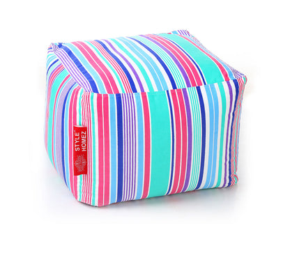 Square - Ottoman Printed Bean Bag With Fillers - Large