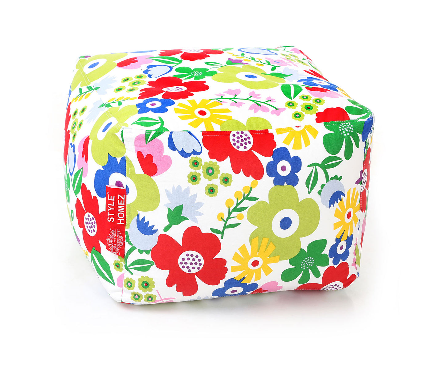 Square - Ottoman Printed Bean Bag With Fillers - Large