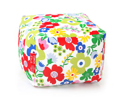 Square - Ottoman Printed Bean Bag With Fillers - Large