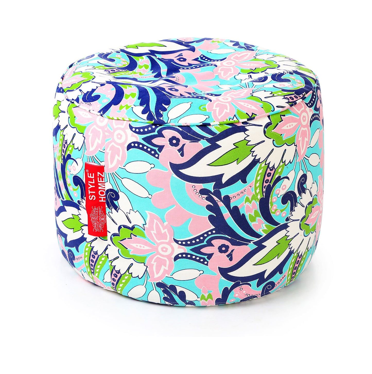 Round - Ottoman Printed Bean Bag With Fillers - Large