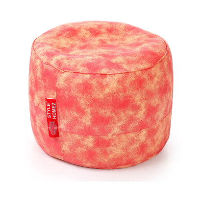 Round - Ottoman Printed Bean Bag With Fillers - Large