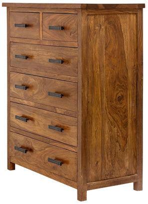 Casper - Solid Wood Muti Utility Storage Unit - Light Honey Polish Finish