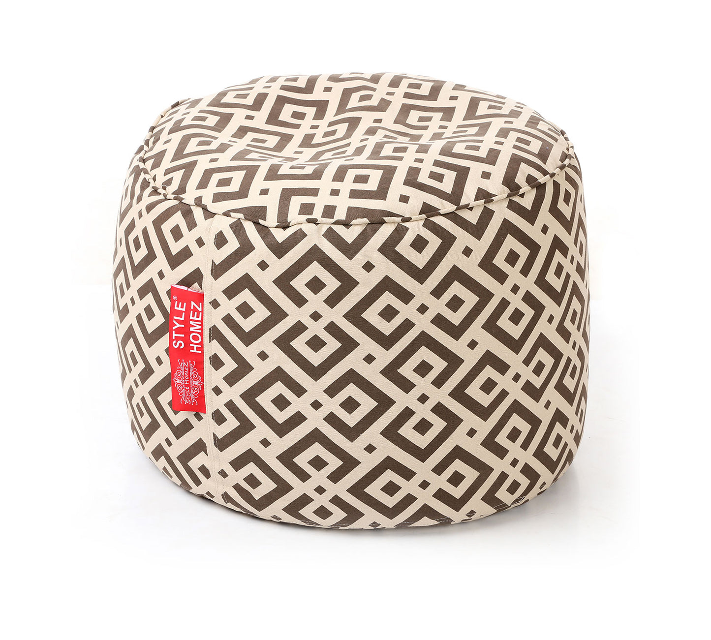 Round - Ottoman Printed Bean Bag With Fillers - Large