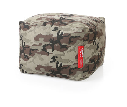 Square - Ottoman Printed Bean Bag With Fillers - Large
