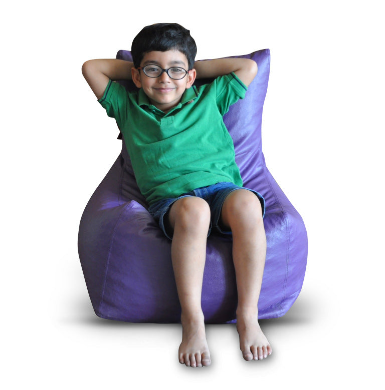 Leatherette Bean Bag Chair With Fillers - Large