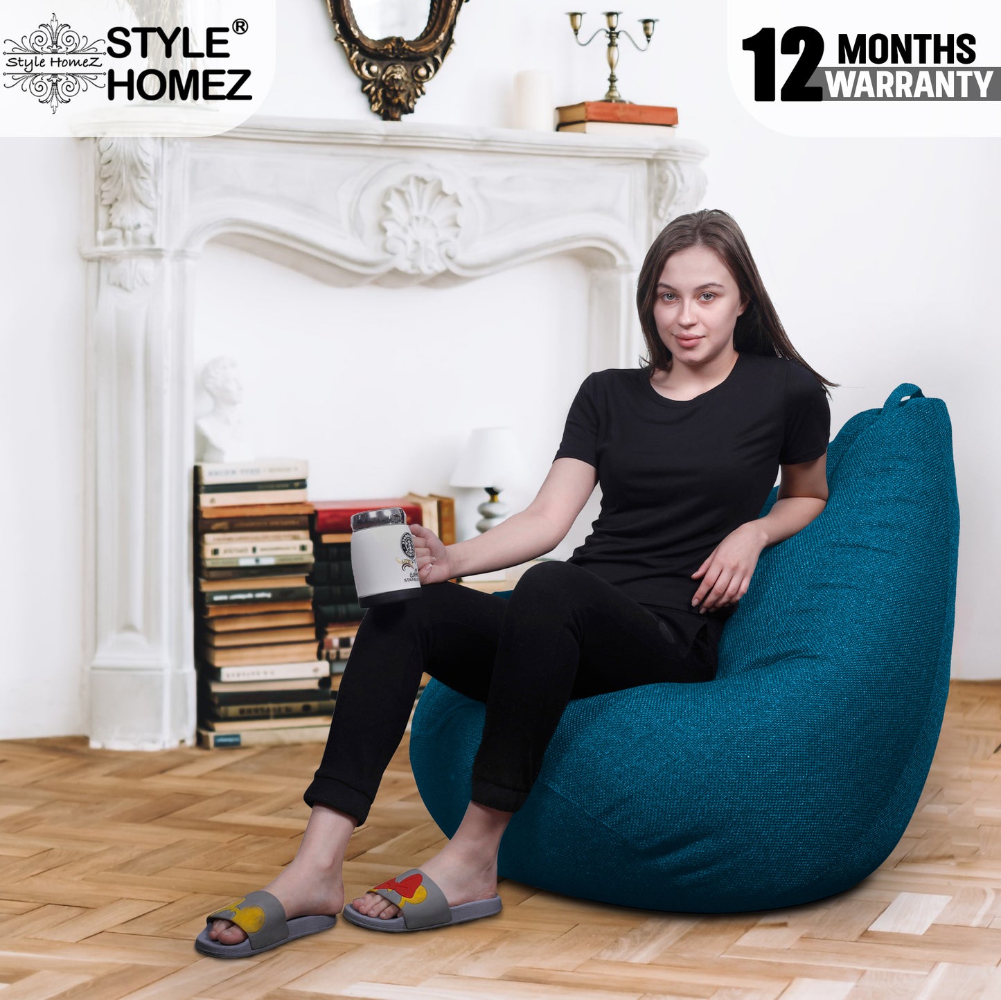 Organix - Jute Fabric Bean Bag With Fillers - Jumbo