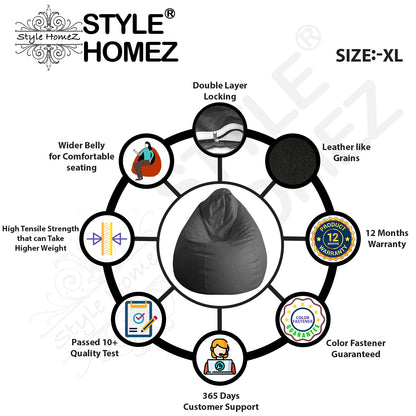Bean Bag Chair With Fillers - XL