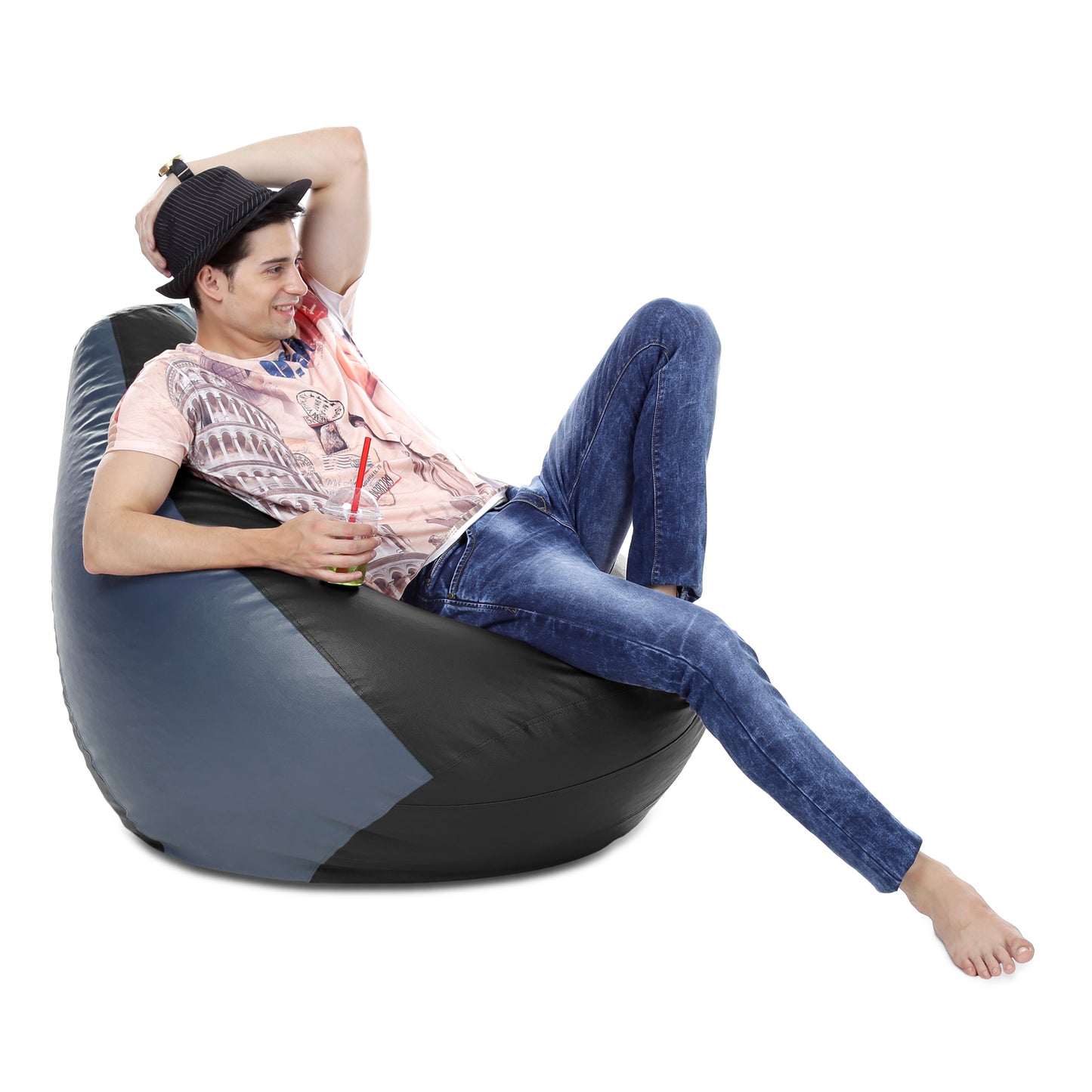 Classic - Leatherette Bean Bag With Fillers - XXXL