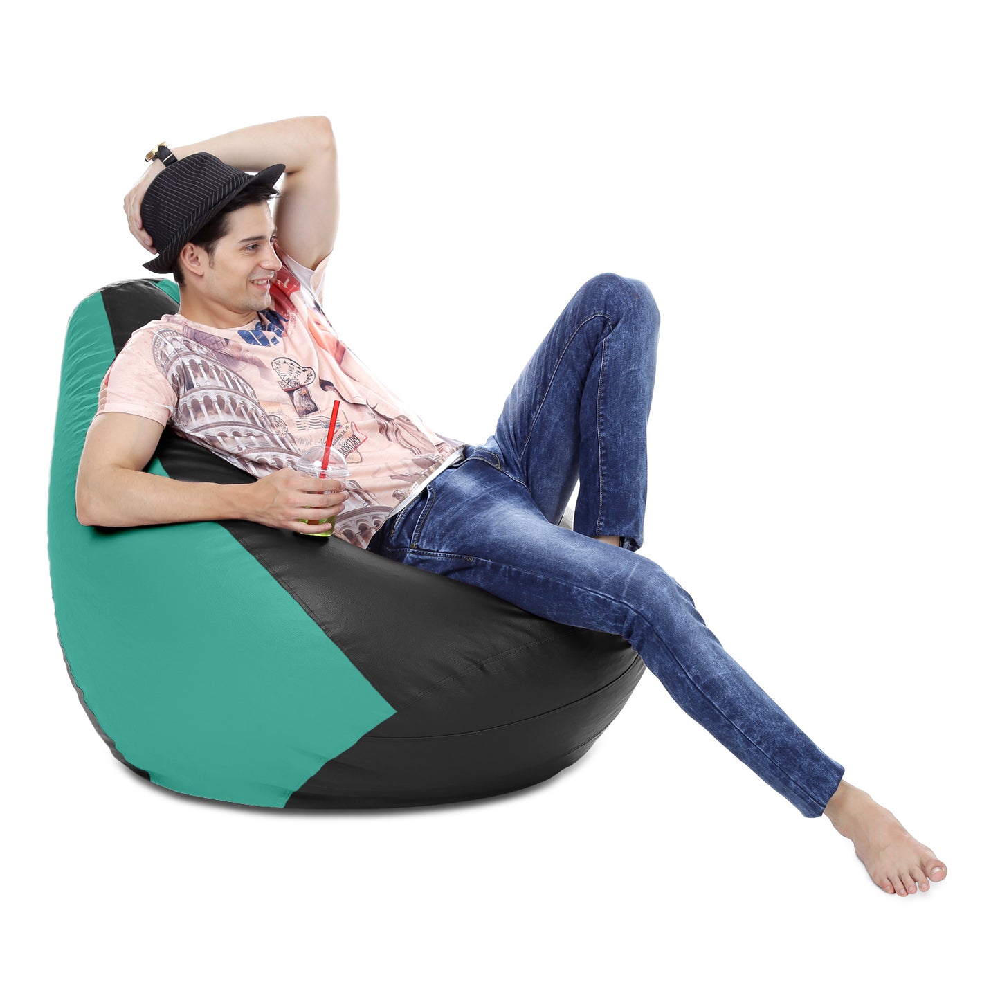 Classic - Leatherette Bean Bag With Fillers - XXXL