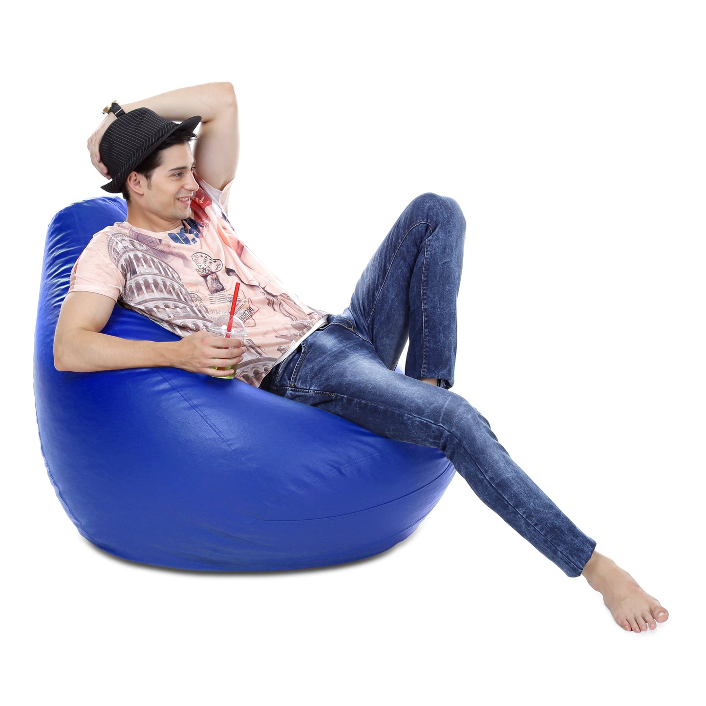 Classic - Leatherette Bean Bag With Fillers - XXXL
