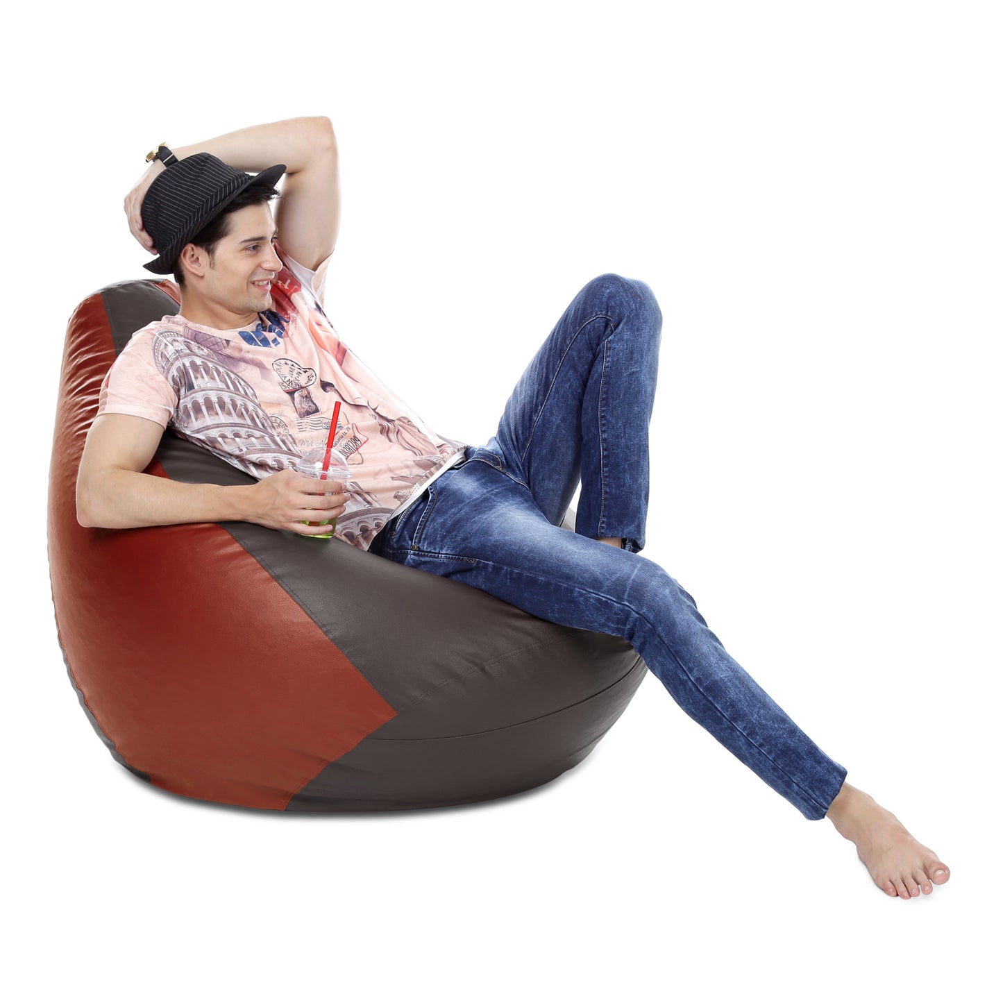 Classic - Leatherette Bean Bag With Fillers - XXXL